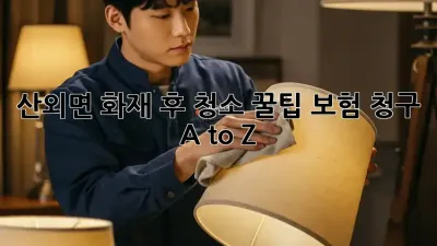 산외면 화재 후 청소 꿀팁🔥 보험 청구 A to Z